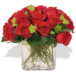  Sakarya 14 şubat sevgililer günü çiçek  10 adet kirmizi gül ve cam yada mika vazo