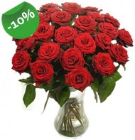 Vazo içerisinde 25 adet kırmızı gül  Sakarya çiçek gönderme sitemiz güvenlidir 