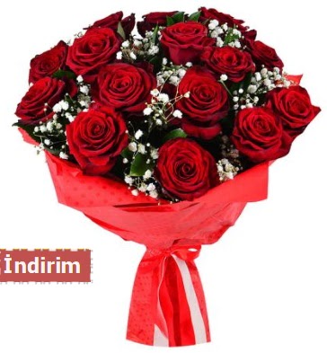 12 Adet kırmızı aşk gülleri  Sakarya anneler günü çiçek yolla 