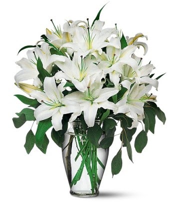  Sakarya güvenli kaliteli hızlı çiçek  4 dal kazablanka ile görsel vazo tanzimi
