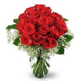 25 adet kırmızı gül cam vazoda  Sakarya hediye sevgilime hediye çiçek 